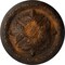 Ekena Millwork Acanthus Ceiling Medallion, Hand-Painted Rust, 11 3/8"OD x 2"P CM11ACRUS - alternate 1
